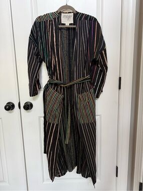 Ace & Jig Black Archival ‘21 Multi-Stripe Duster